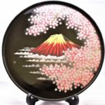 輪島塗り沈金「富士山と桜」 輪島塗り沈金「富士山と桜」 - メルカリ